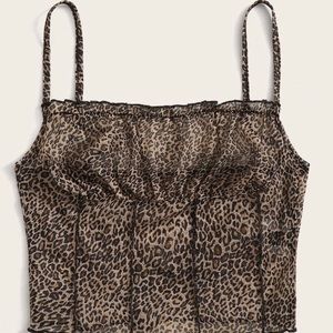 Leopard tank top